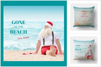 Coastal Christmas Holiday Pillows