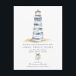 Coastal Christmas Moving Announcement<br><div class="desc">This charming postcard features a beautifully illustrated lighthouse adorned with twinkling lights and a festive wreath, capturing the essence of coastal holiday spirit. The vibrant colors and intricate details evoke a sense of warmth and nostalgia, making it a perfect keepsake or gift for those who cherish maritime themes. Ideal for...</div>