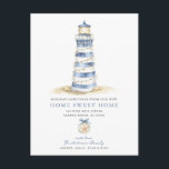 Coastal Christmas Moving Announcement<br><div class="desc">This charming postcard features a beautifully illustrated lighthouse adorned with twinkling lights and a festive wreath, capturing the essence of coastal holiday spirit. The vibrant colors and intricate details evoke a sense of warmth and nostalgia, making it a perfect keepsake or gift for those who cherish maritime themes. Ideal for...</div>