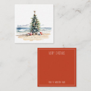 Coastal Christmas on the Beach Note Card