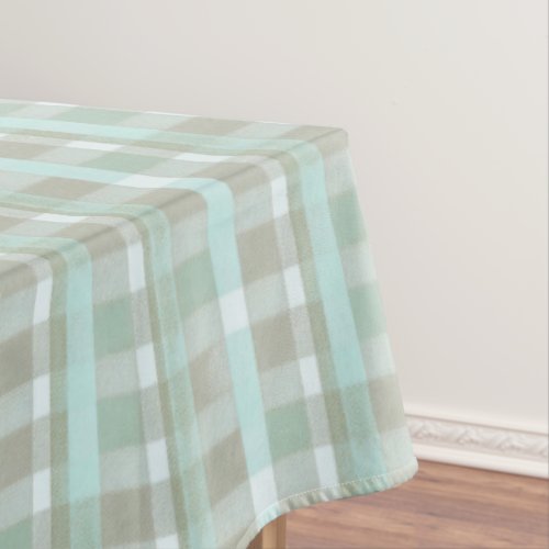 Coastal Christmas Plaid Pattern2 ID1009 Tablecloth