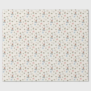   Coastal Christmas Wrapping Paper   Sailboat Bows