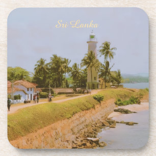Coastal city of Galle, Sri Lanka Travel Souvenir Beverage Coaster