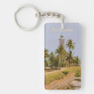 Coastal city of Galle, Sri Lanka Travel Souvenir Keychain