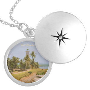 Coastal city of Galle, Sri Lanka Travel Souvenir Locket Necklace