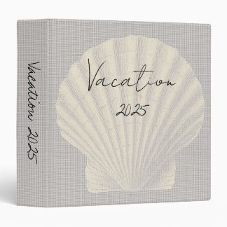 Coastal Clam Shell Keepsake Binder