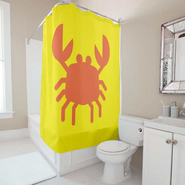 Coastal Claw Shower Curtain (In Situ)
