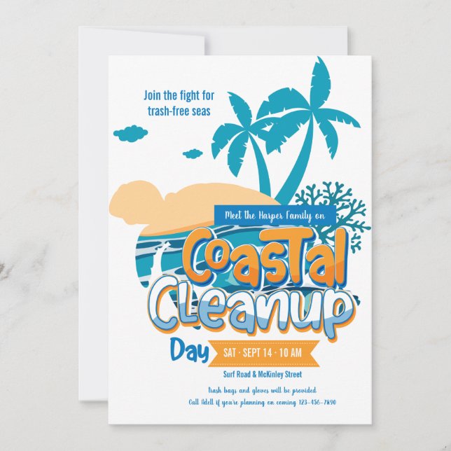 Coastal Cleanup Day Announcement (Front)