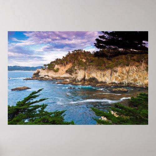 Coastal Cliff Landscape Poster