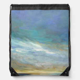 Coastal Clouds Drawstring Bag