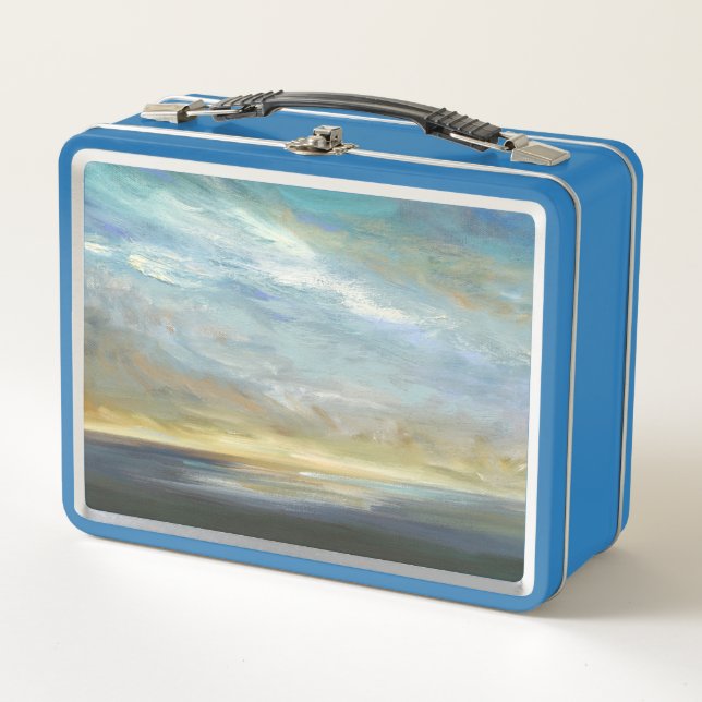 Coastal Clouds Metal Lunch Box (Front)