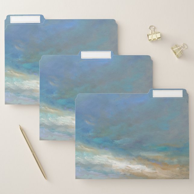 Coastal Clouds with Ocean File Folder (Set)