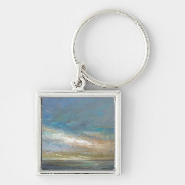 Coastal Clouds with Ocean Keychain (Front)