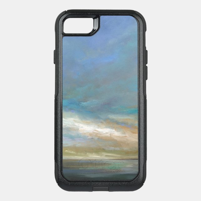 Coastal Clouds with Ocean Otterbox iPhone Case (Back)