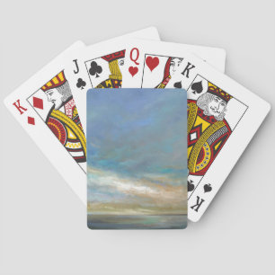 Coastal Clouds with Ocean Poker Cards