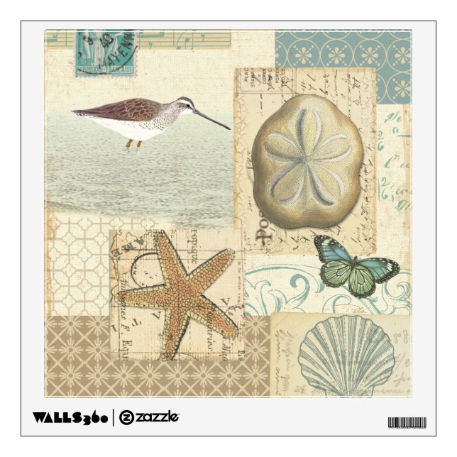 Coastal Collage Wall Sticker (Front)