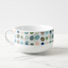 Coastal colors - Large latte or soup mug