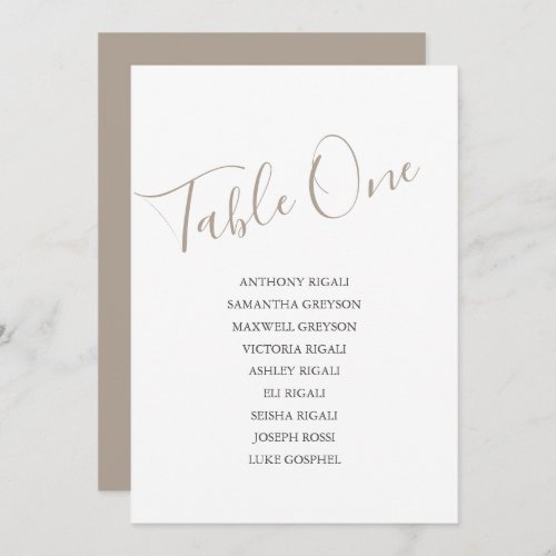 Coastal Colors Wedding Seating Chart Table Plan Invitation