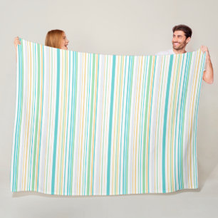 Coastal Comfort: Beach Stripes Throw Blanket