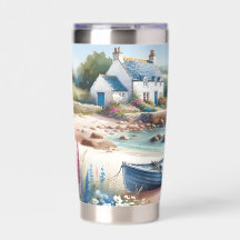 Coastal Cottage Seaside Rowboat Bloom