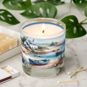 Coastal Cottage Seaside Rowboat Bloom Scented Candle