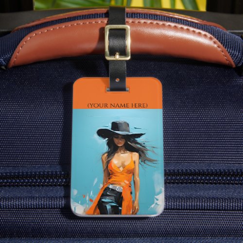 Coastal cowgirl aesthetic travel accessories luggage tag