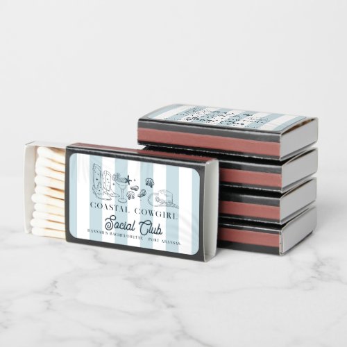 Coastal Cowgirl Bachelorette  Matchboxes