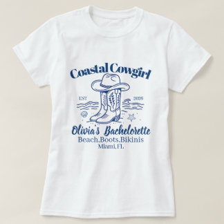 Coastal Cowgirl Bachelorette Party club T-Shirt
