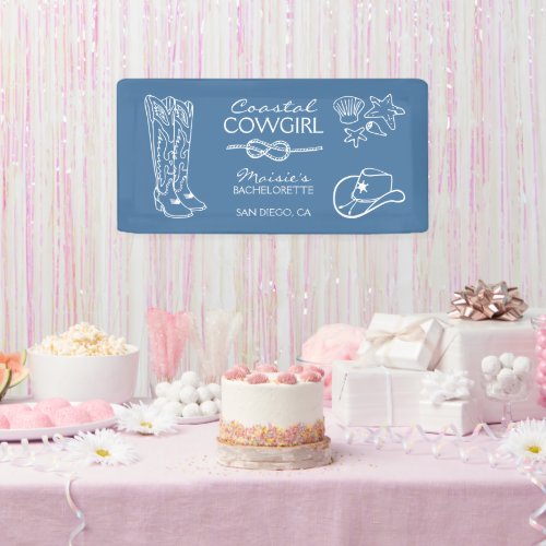 Coastal Cowgirl Bachelorette Party Weekend Banner