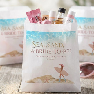 Coastal Cowgirl bachelorette Pink Girl party Favor Bag