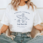 Coastal Cowgirl Bachelorette  T-Shirt<br><div class="desc">The perfect bachelorette shirts for your entire bridal party! The perfect way for your crew to get all the attention everywhere you and your gals go! Can be customized for bridesmaids, groomsman, mother of the bride, etc. It's "Vintage Coastal" but with a Texas flair. It’s that juxtaposition of the grittier...</div>