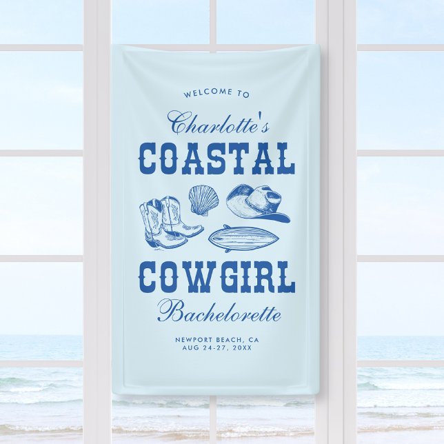 Coastal Cowgirl Bachelorette Weekend Banner (Creator Uploaded)