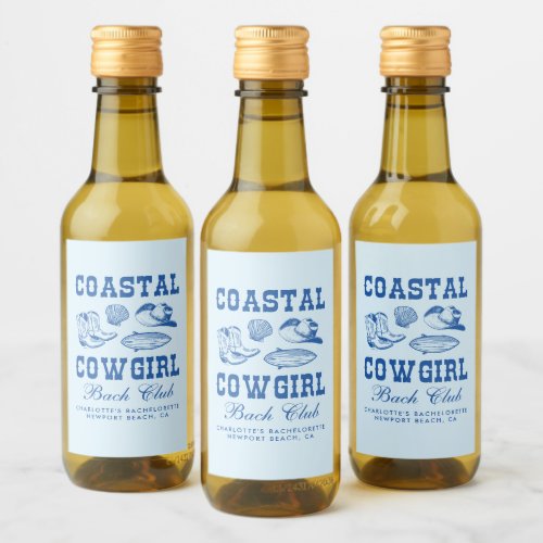 Coastal Cowgirl Bachelorette Weekend Wine Label