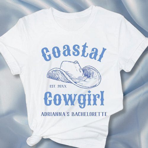 Coastal Cowgirl Beach Bachelorette Custom T_Shirt