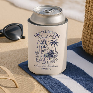 Coastal Cowgirl Beach Club Bachelorette Can Cooler