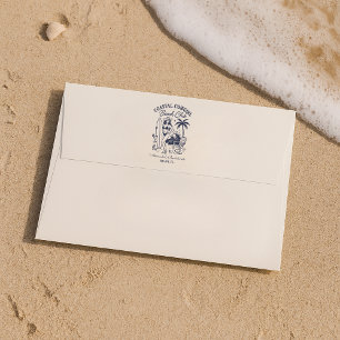 Coastal Cowgirl Beach Club Bachelorette Envelope