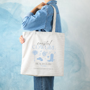 Coastal Cowgirl Beach Club Bachelorette Favors Tote Bag