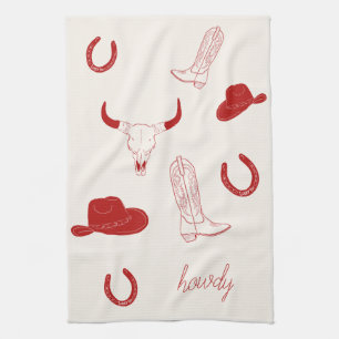 Coastal Cowgirl Beach Kitchen Towel