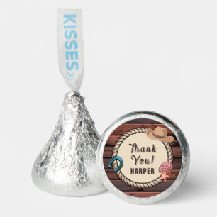 Coastal Cowgirl Birthday Thank You Hershey®'s Kisses®