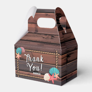 Coastal Cowgirl Birthday Western Beach Party Favor Boxes