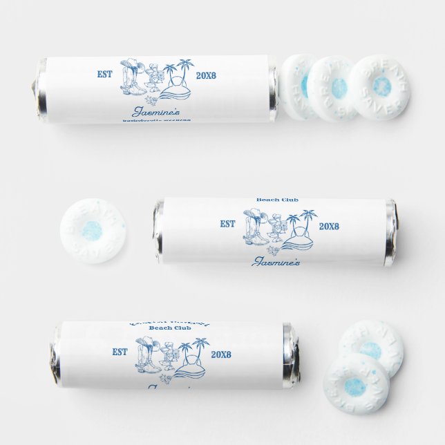 Coastal cowgirl Blue Ocean Bachelorette weekend Breath Savers® Mints (Assorted)