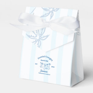 Coastal cowgirl Blue Ocean Bachelorette weekend Favor Boxes