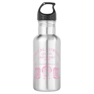Coastal Cowgirl Boots Western Bachelorette Party Stainless Steel Water Bottle
