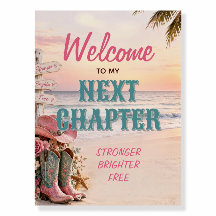 Coastal Cowgirl Divorce Party Welcome Sign