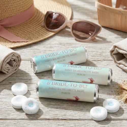 Coastal Cowgirl Pink Bachelorette Hat Party Breath Savers® Mints