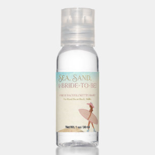 Coastal Cowgirl Pink Hat Bachelorette Party Hand Sanitizer