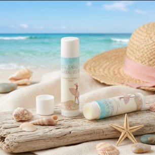 Coastal Cowgirl Pink Hat Bachelorette Party Lip Balm