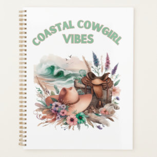 Coastal cowgirl vibes, floral feminine planner
