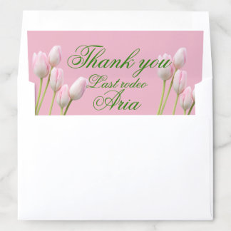 Coastal Cowgirl Wedding pink tulip Envelope Liner