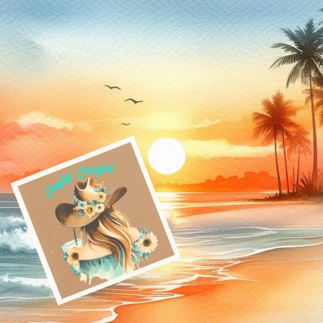 Coastal Cowgirl Western Party  Napkins (Creator Uploaded)